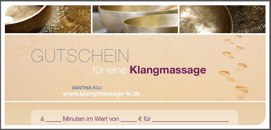 Gutscheine Vorderseite